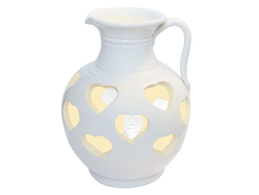 obrazek 1 Biała stylowa ceramiczna lampa włoska - Virginia Casa