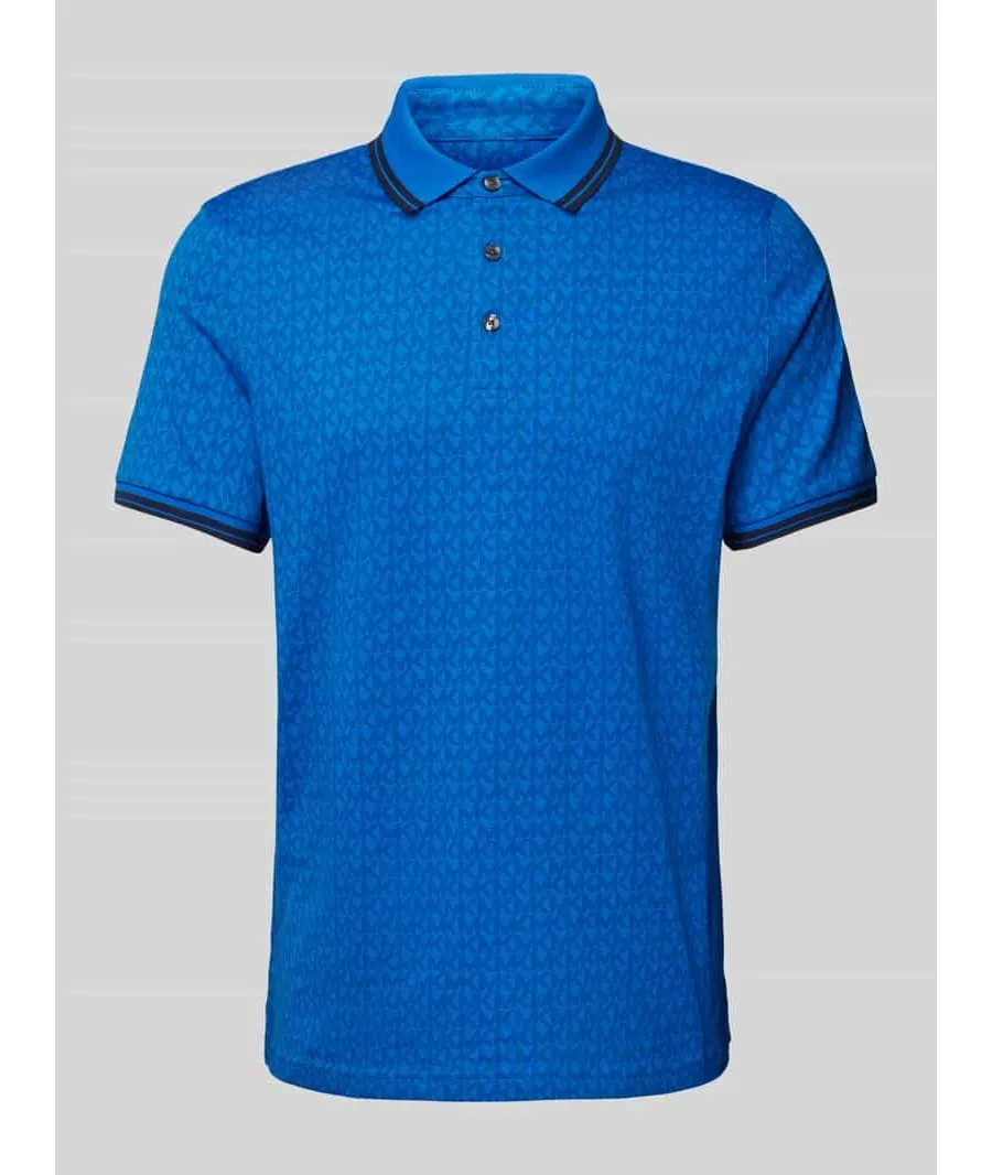 obrazek 1 Koszulka polo o kroju regular fit ze wzorem z logo na całej powierzchni model ‘GREENWICH’