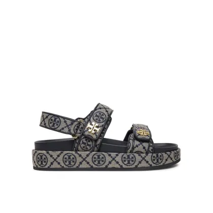 Zdjęcie Tory Burch Sandały T Monogram Kira Sport 155154 Szary