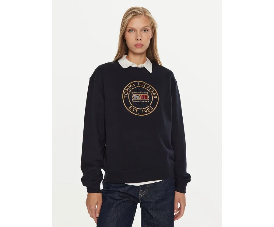 obrazek 1 Tommy Hilfiger Bluza Nautical WW0WW42891 Granatowy Regular Fit