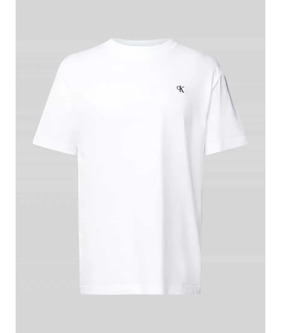 obrazek 1 Calvin Klein Jeans T-Shirt Serif Font Graphic J30J327473 Biały Regular Fit