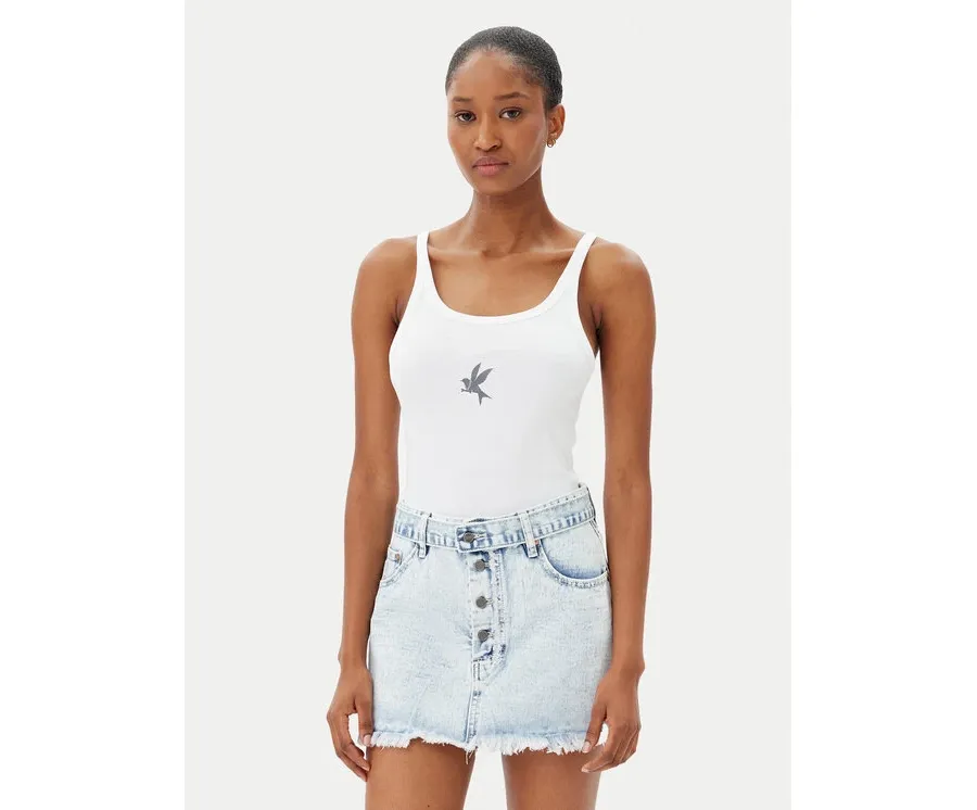 obrazek 1 One Teaspoon Top Fine 26605 Biały Slim Fit
