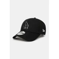 Zdjęcie New Era czapka z daszkiem bawełniana kolor czarny z aplikacją 60471464