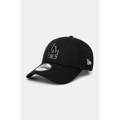 Zdjęcie New Era czapka z daszkiem bawełniana kolor czarny z aplikacją 60471464