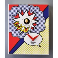 Picture A beautiful wall or desk clock with a cuckoo