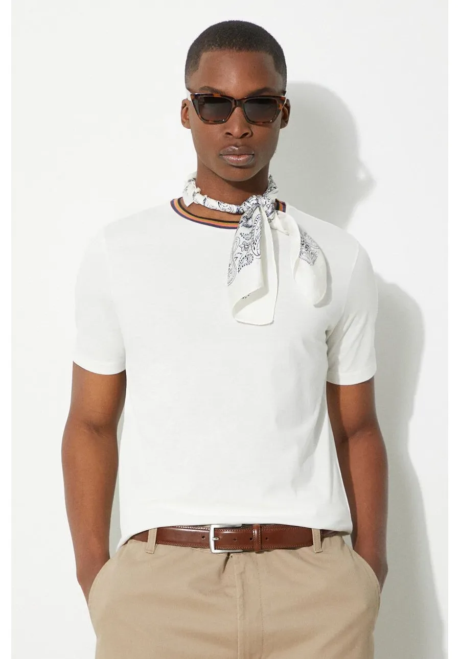 obrazek 1 Paul Smith t-shirt bawełniany męski kolor beżowy gładki M1R-697PS-H00084