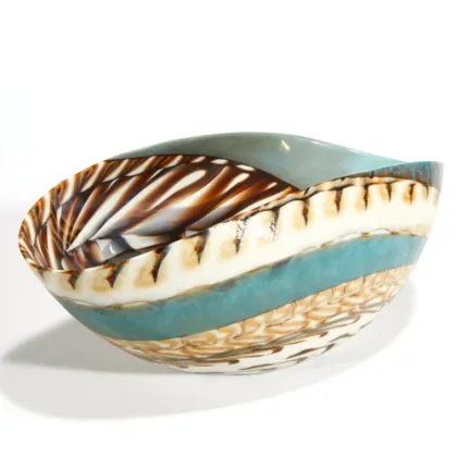 Zdjęcie Subtelna włoska misa ze szkła murano