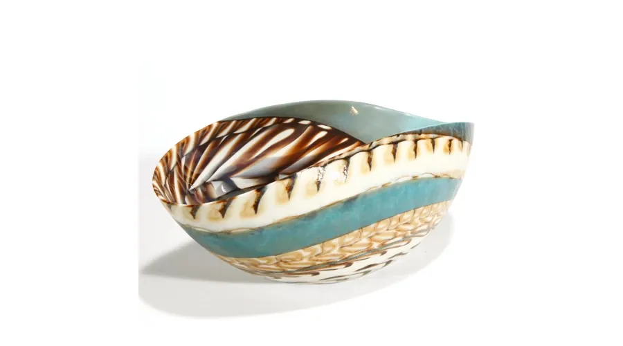 obrazek 1 Subtelna włoska misa ze szkła murano