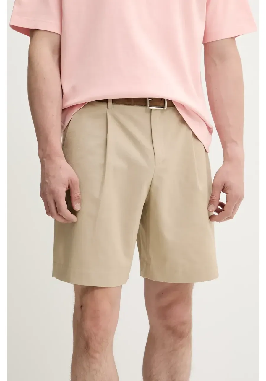 obrazek 1 A.P.C. szorty bawełniane short crew męskie kolor beżowy COHFU.H10198
