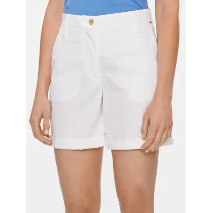 Zdjęcie Tommy Hilfiger Szorty materiałowe WW0WW41769 Biały Regular Fit