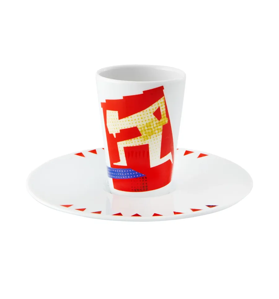 obrazek 1 Nowoczesna porcelanowa filiżanka ze spodkiem do kawy