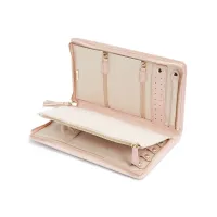 Picture Caroline's handy leather case for storing jewelry