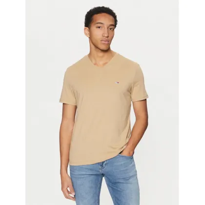 Zdjęcie Tommy Jeans T-Shirt Jaspe DM0DM20364 Beżowy Slim Fit