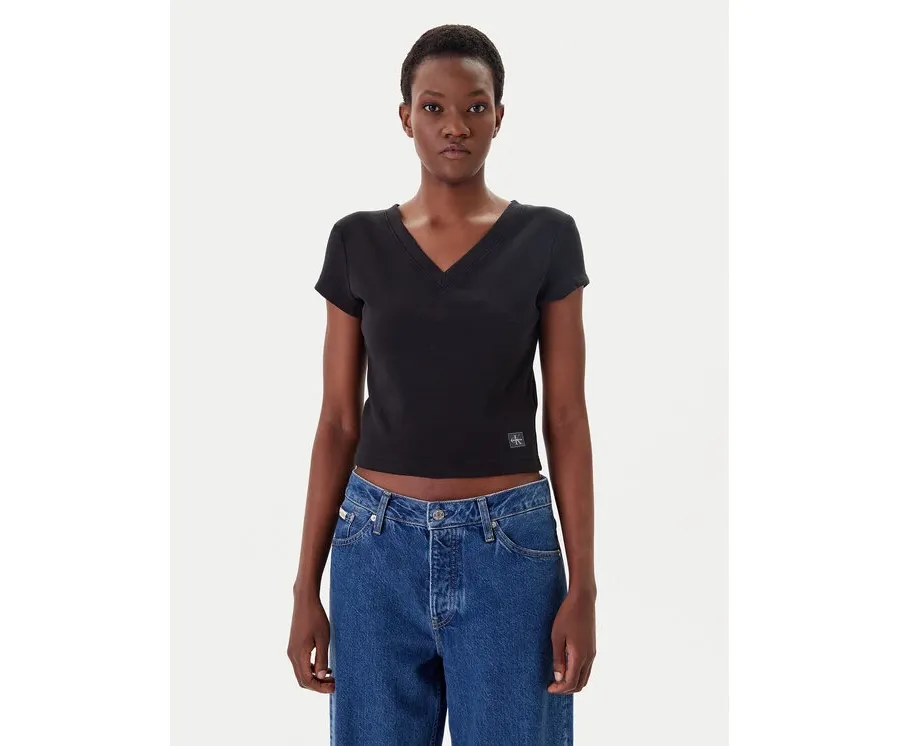 obrazek 1 Calvin Klein Jeans T-Shirt LV047C910G Czarny Regular Fit