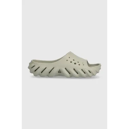 Zdjęcie Crocs klapki Echo Slide damskie kolor szary 208170