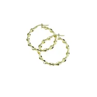 Zdjęcie Złote kobiece kolczyki z włoch 22 mm