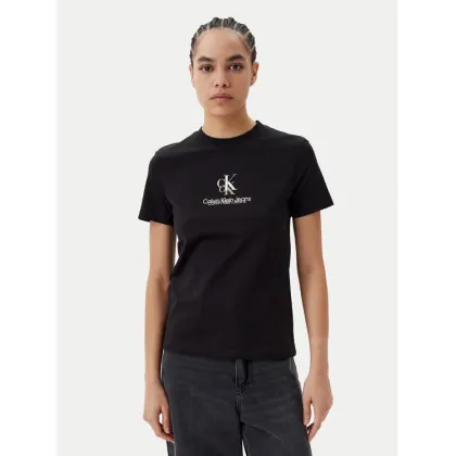 Zdjęcie Calvin Klein Jeans T-Shirt Shadow Graphic J20J225545 Czarny Regular Fit