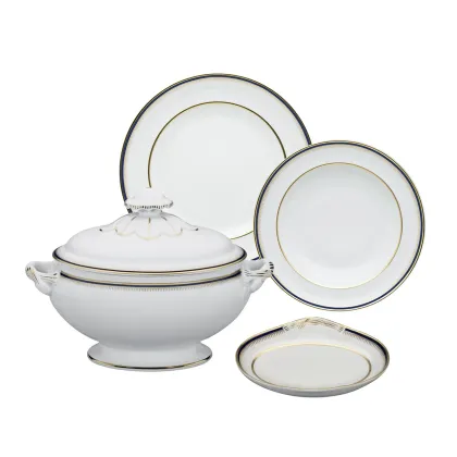 Zdjęcie Duży porcelanowy zestaw obiadowy z kolekcji Cambridge - Vista Alegre