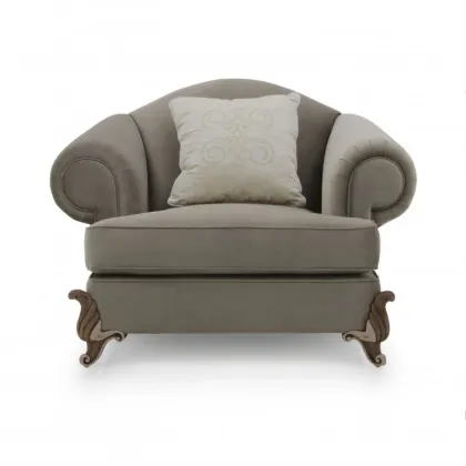 Zdjęcie Nieszablonowy fotel w stylu klasycznym o urzekających liniach - Sevensedie