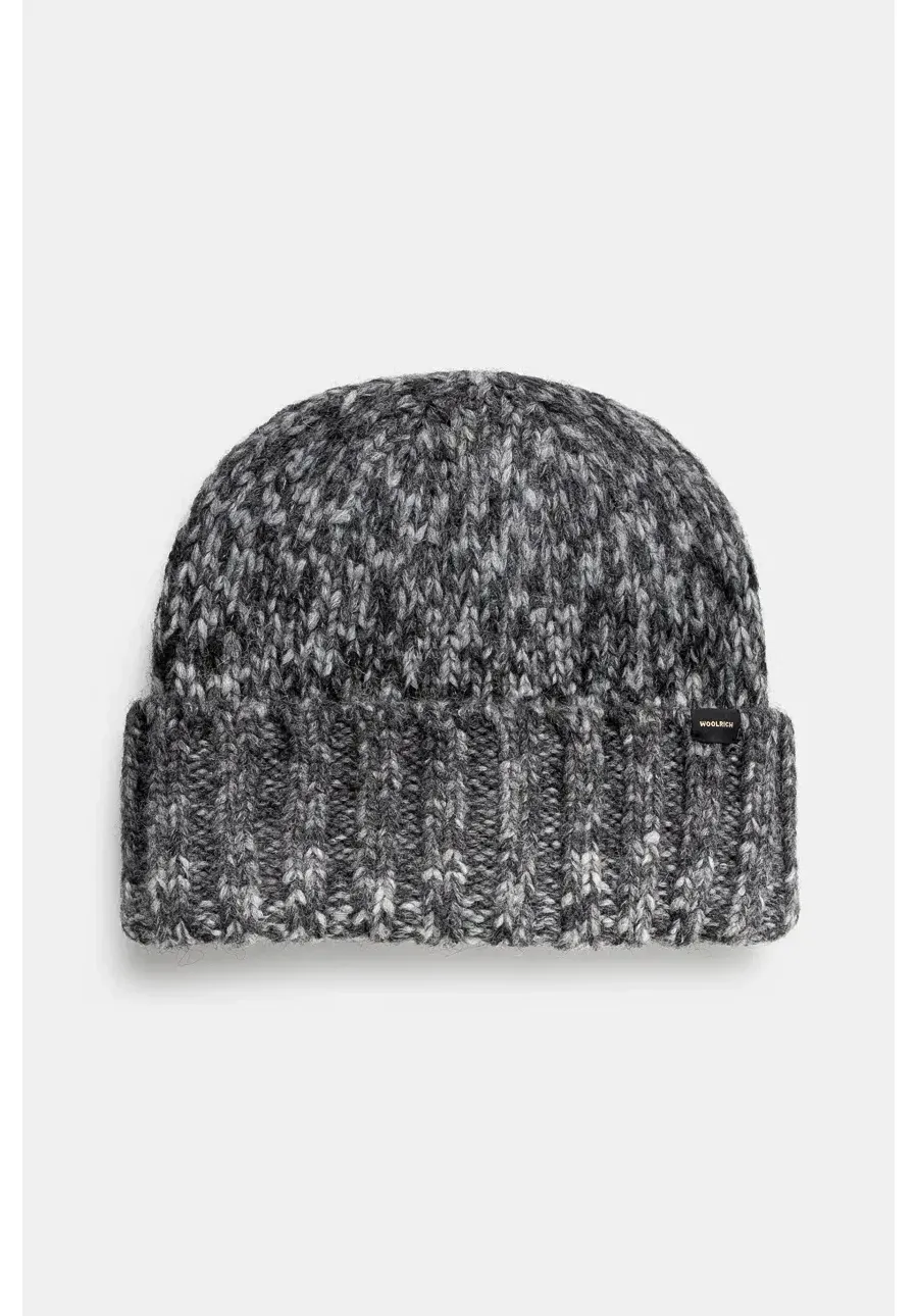 obrazek 1 Woolrich czapka z domieszką wełny Space Dye Beanie kolor szary  CFWOAC0291MRUF0767