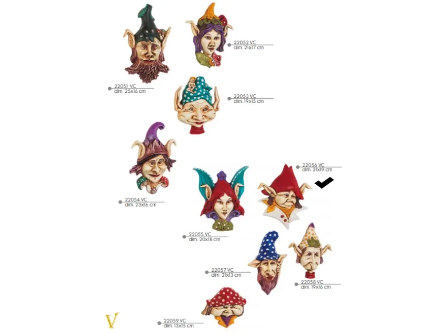 obrazek 1 Bajeczna maska elf w czerwonej czapce - Valle d'oro Patchi