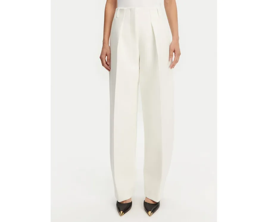 obrazek 1 JACQUEMUS Spodnie materiałowe Le Pantalon Ovalo 24E241PA0791718 100 Biały Regular Fit