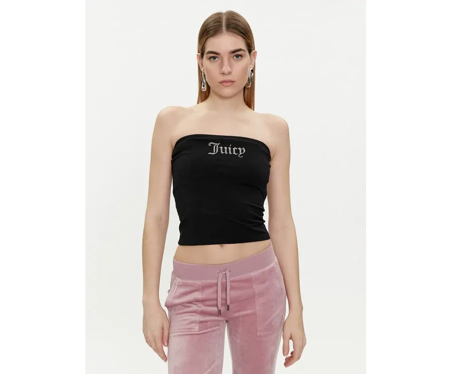 obrazek 1 Juicy Couture Top Babey JCWCT23310 Czarny Slim Fit
