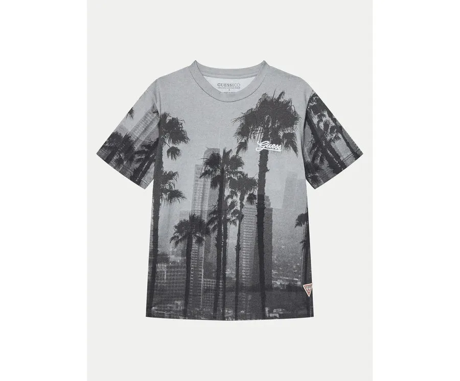 obrazek 1 Guess T-Shirt L5RI26 K8HM4 Szary Regular Fit