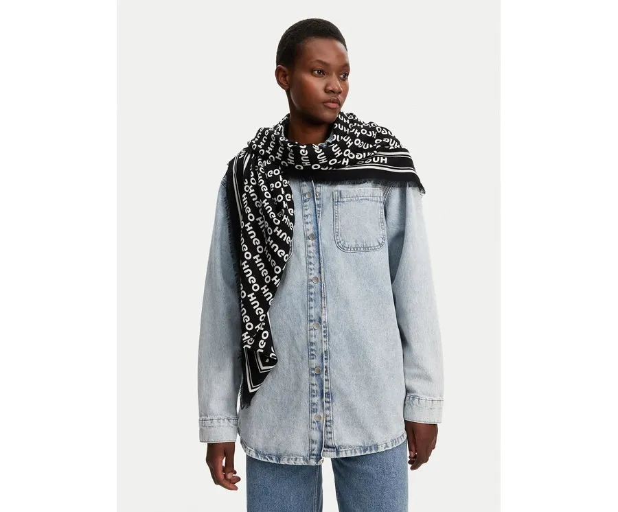 obrazek 1 HUGO Chusta Alycia 50517680 Czarny