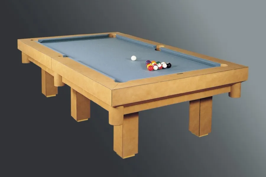picture 1 Leather covered American pool table