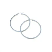 Zdjęcie Klasyczne okrągłe kolczyki z włoch 40 mm