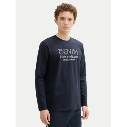 Zdjęcie Tom Tailor Denim Longsleeve 1043484 Granatowy Regular Fit