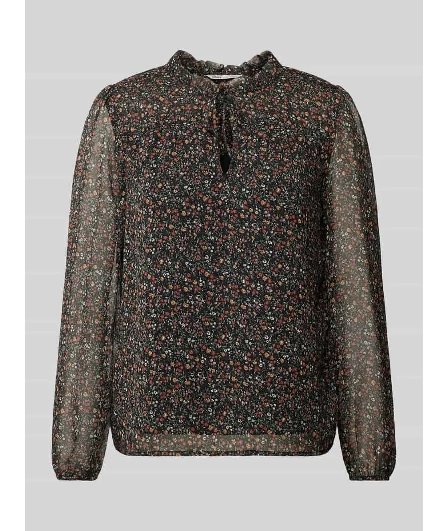 obrazek 1 Bluzka o kroju straight fit z wycięciem w kształcie łezki model ‘DITSY’