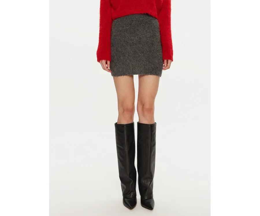 obrazek 1 Gestuz Spódnica mini Sabi 10909540 Szary Regular Fit