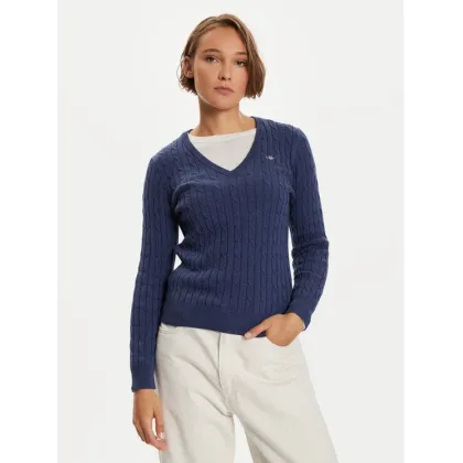 Zdjęcie Gant Sweter 4800101 Granatowy Slim Fit
