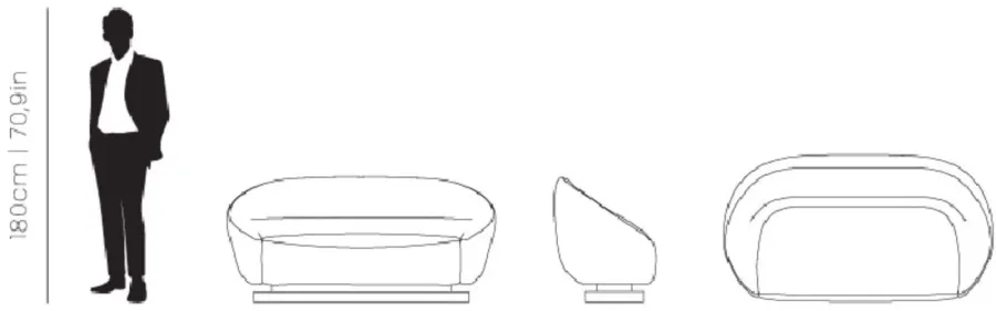 obrazek 2 Ekskluzywna niebieska sofa marki Essential Home