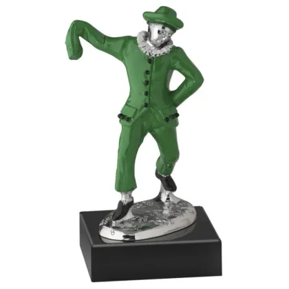 Zdjęcie Statuetka błazna w zielonym stroju