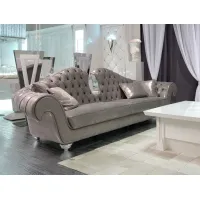 Picture Italian refined leather sofa - Brummel