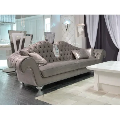 Zdjęcie Włoska wyszukana skórzana sofa - Brummel