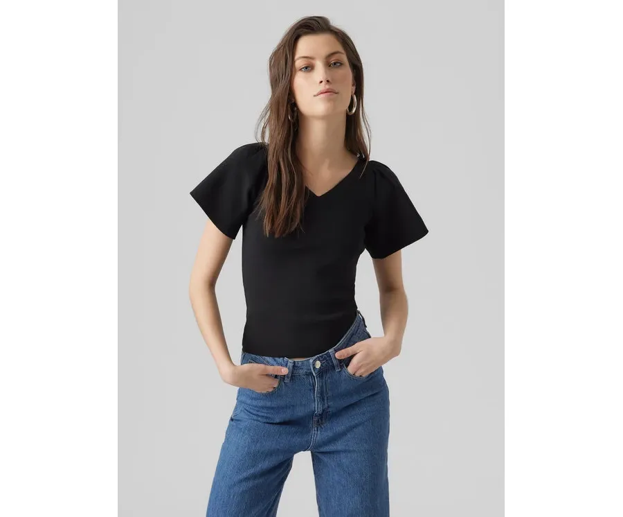 obrazek 1 Vero Moda Bluzka Ginny 10278323 Czarny Slim Fit