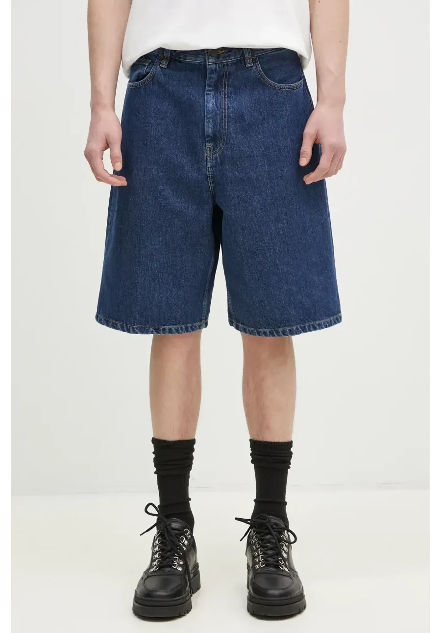 obrazek 1 Carhartt WIP szorty jeansowe męskie kolor niebieski