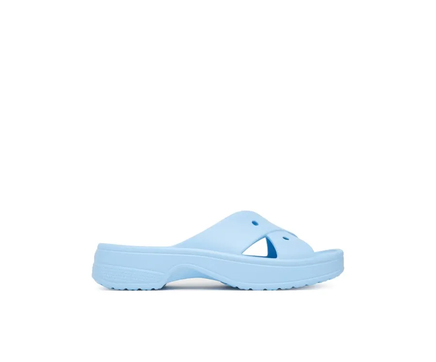 obrazek 1 Crocs Klapki Classic Women's Cross Strap 210840 Niebieski
