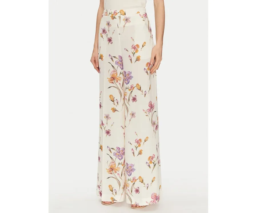 obrazek 1 TWINSET Spodnie palazzo 251TP2775 Écru Wide Leg