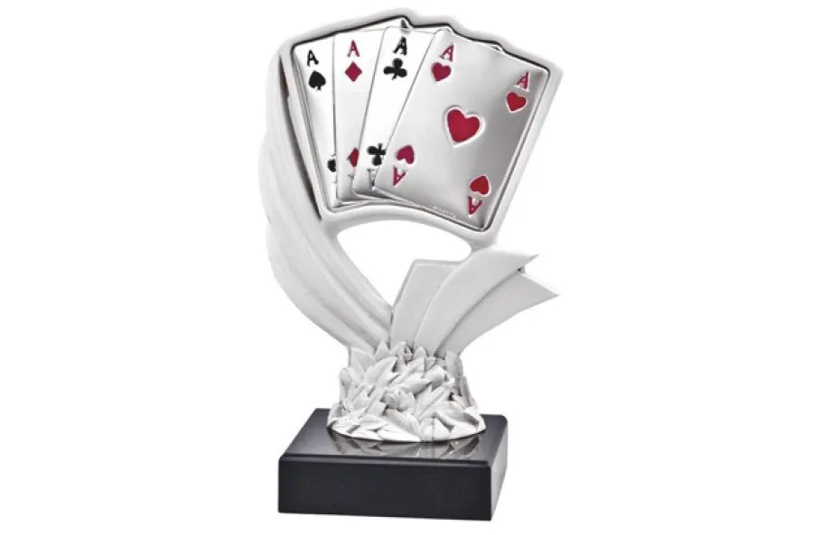 picture 1 Extraordinary, Italian statuette with cards - Astra Argenti