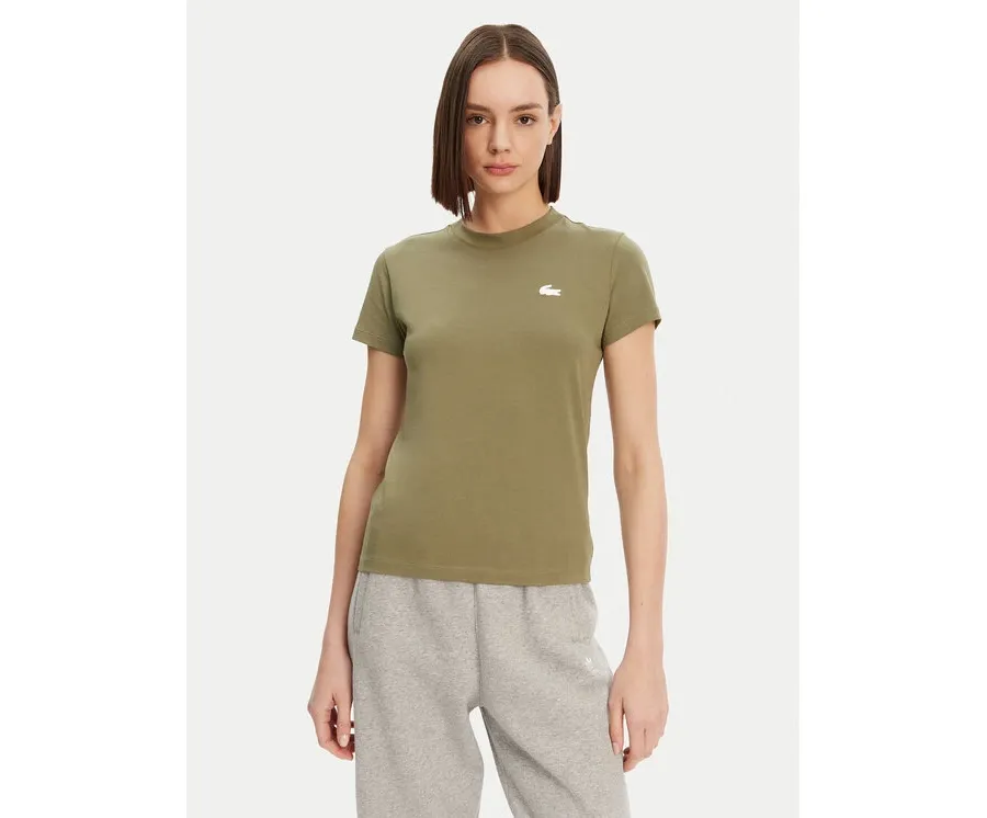 obrazek 1 Lacoste T-Shirt TF9246 Khaki Slim Fit