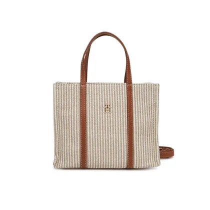 Zdjęcie Tommy Hilfiger Torebka Th Premium Beach Le Mini Tote AW0AW17208 Beżowy