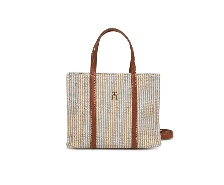 obrazek 1 Tommy Hilfiger Torebka Th Premium Beach Le Mini Tote AW0AW17208 Beżowy