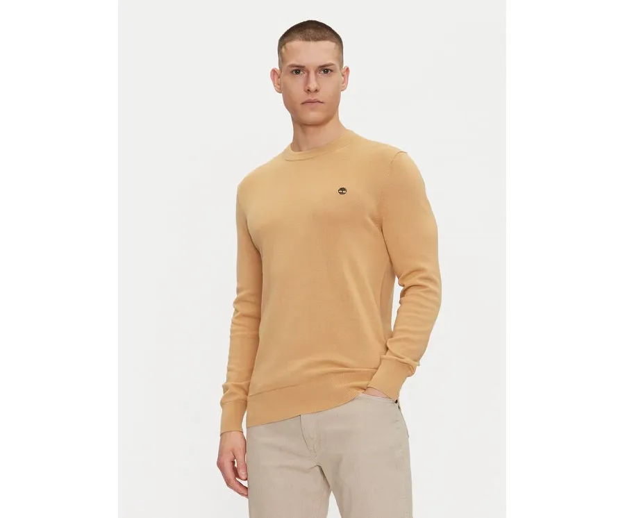 obrazek 1 Timberland Sweter TB0A2BMM Beżowy Regular Fit
