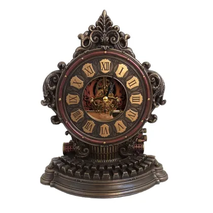 Zdjęcie Imponujący zegar ozdobny steampunk w kształcie maszyny do pisania