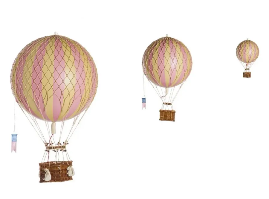obrazek 5 Pamiątka dla miłośnika lotnictwa - balon z różowymi paskami